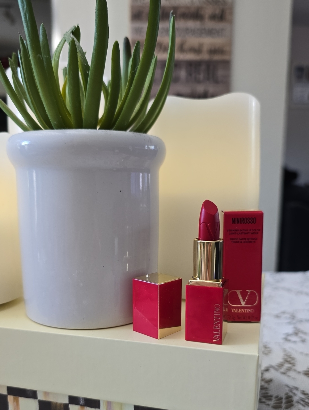 Valentino Mini Rosso Satin Red Lipstick